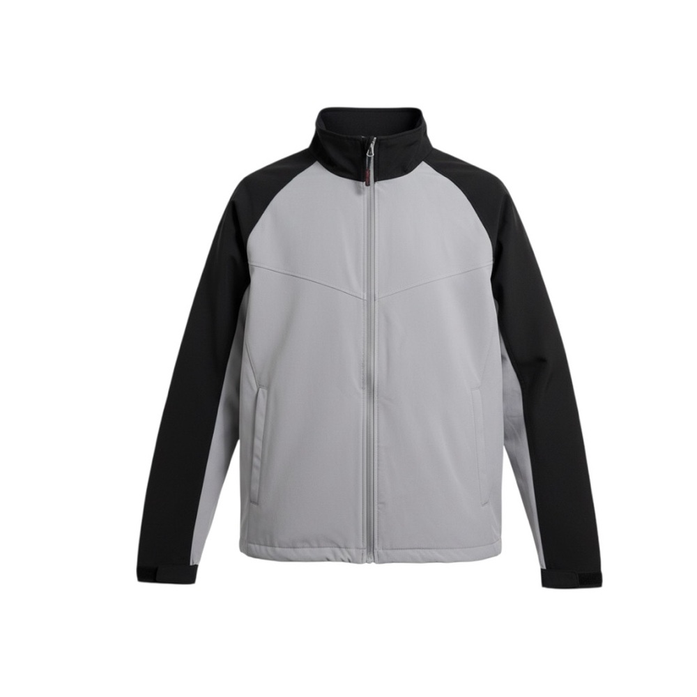 Men's Sport-Tek Black and Gray Jacket, Large